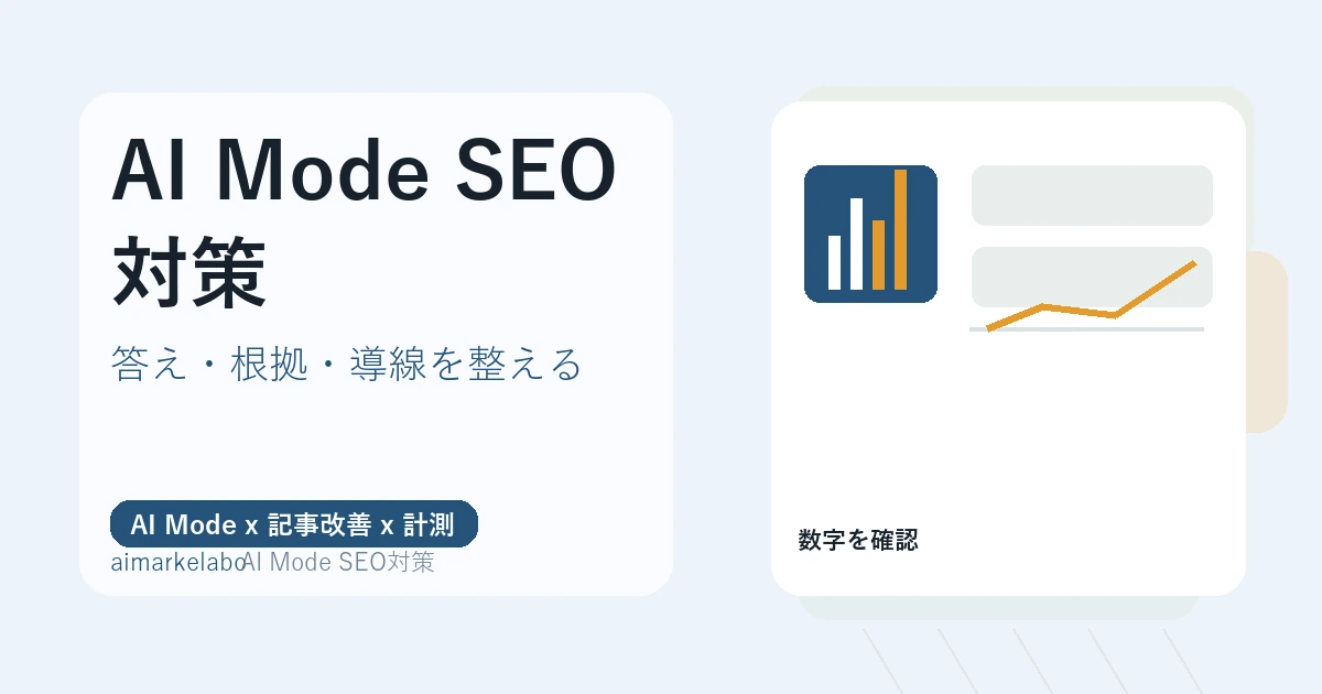 AI Mode SEO対策の解説アイキャッチ