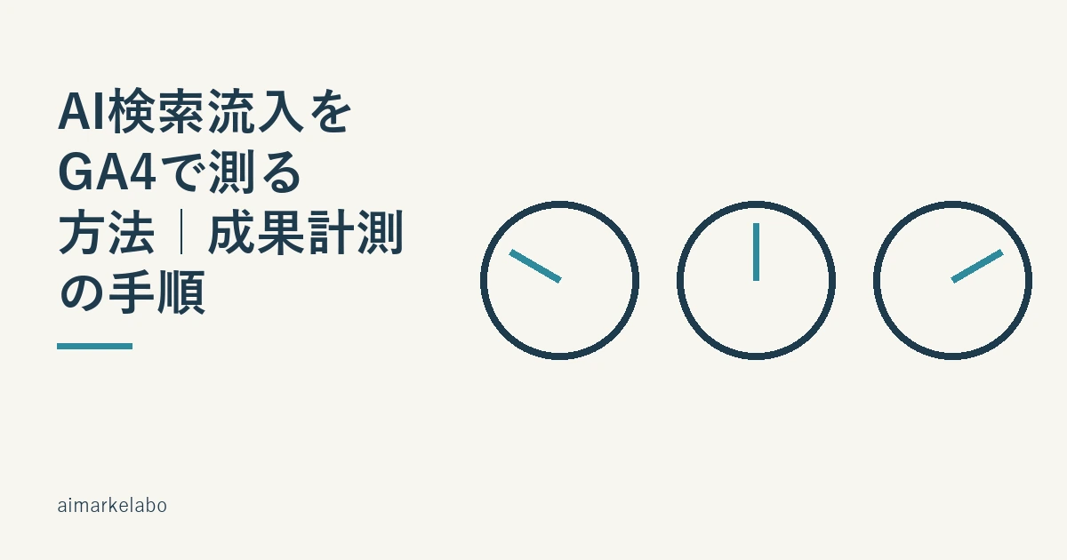 計測を3つに分けた並んだ計器の図
